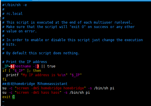 树莓派开启启动homeassistan和homebrige-小林博客