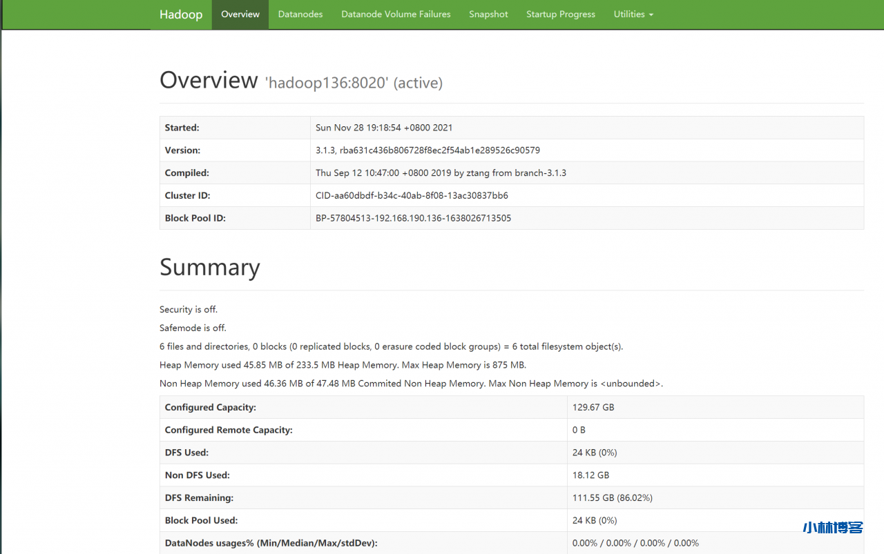 【Cloud Computing】Hadoop环境安装、基本命令及MapReduce字数统计程序 【Cloud Computing】Hadoop环境安装、基本命令及MapReduce字数统计程序