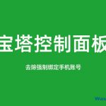 宝塔面板 v7.9.0 降级 v7.7.0 教程及解除强制绑定手机的方法-小林博客