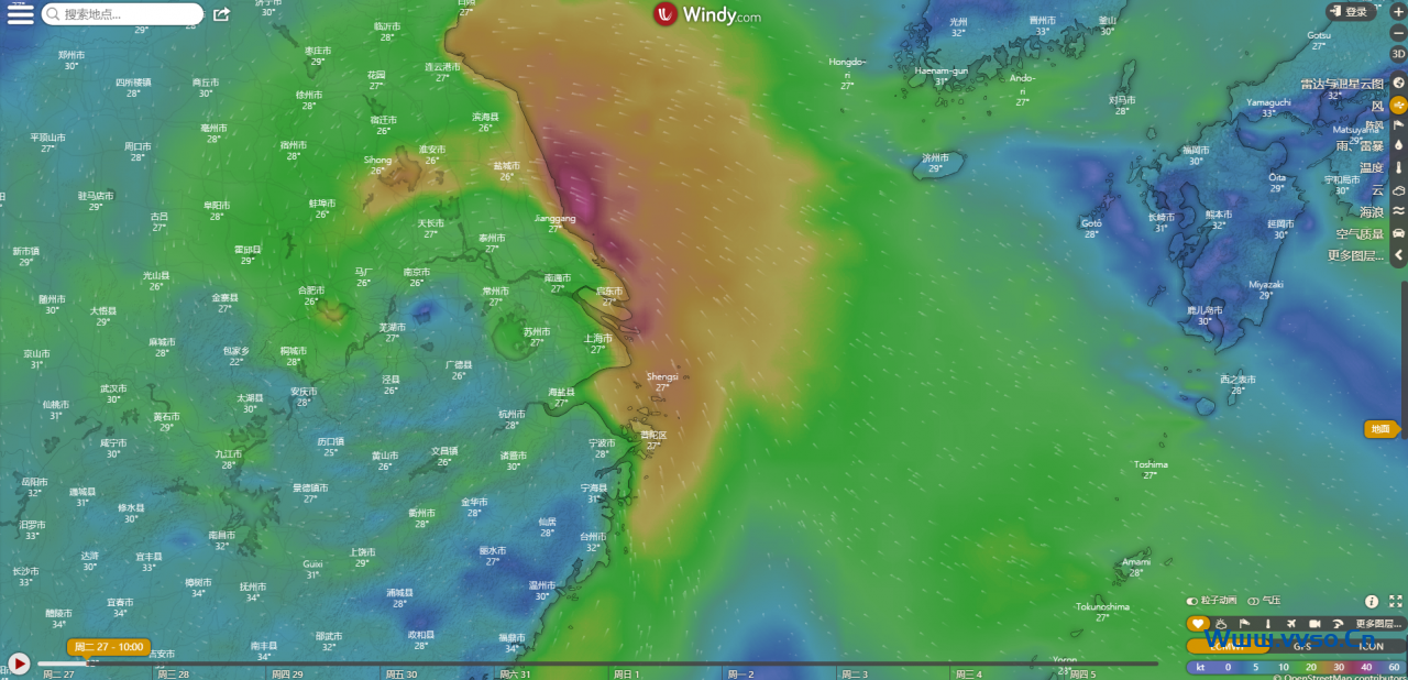 台风烟花来了,一个很好地观测气象网站推荐给大家-小林博客