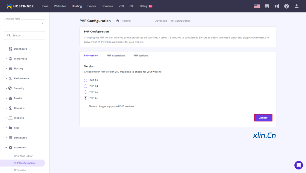 WordPress升级PHP版本详细教程 WordPress升级PHP版本详细教程